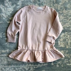 Jamie Kay ruffle jersey dress light pink NWOT size 4